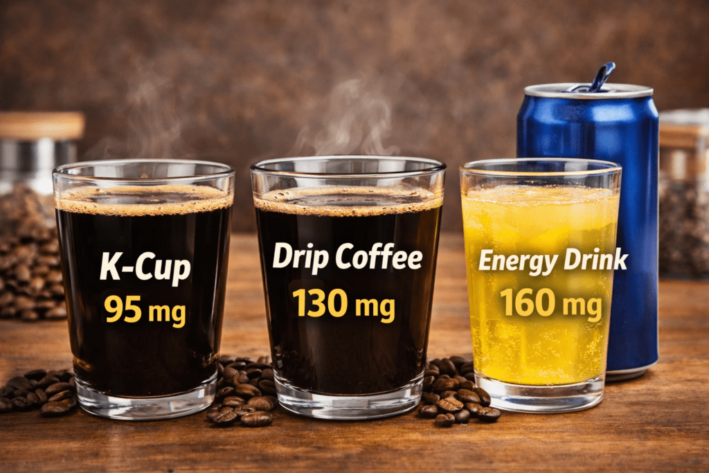 How Much Caffeine in K Cup Coffee