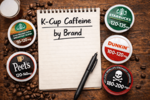 How Much Caffeine in K Cup? Exact Numbers by Brand, Roast & Cup Size