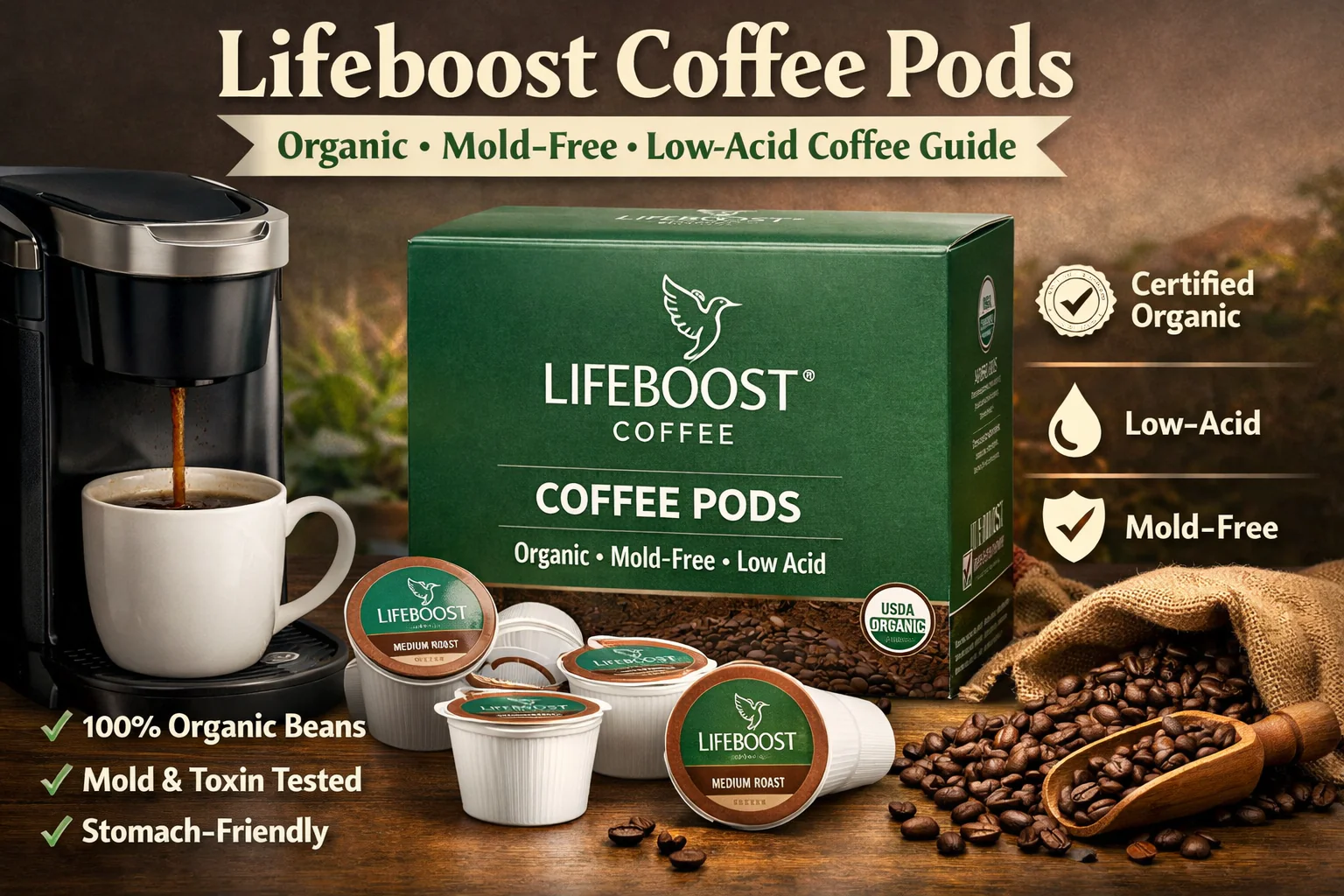 Lifeboost Coffee Pods