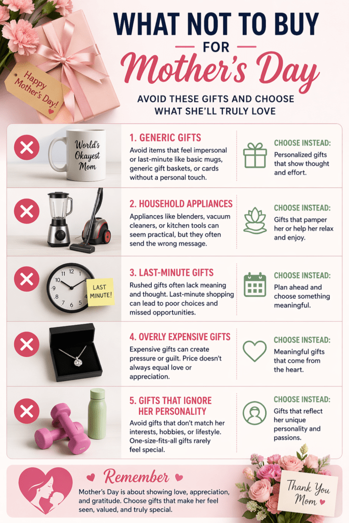 What Not to Buy for Mother’s Day